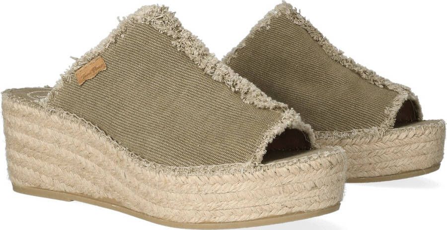 Toni Pons Itaca Dames Espadrilles Caqui | Groen | Textiel