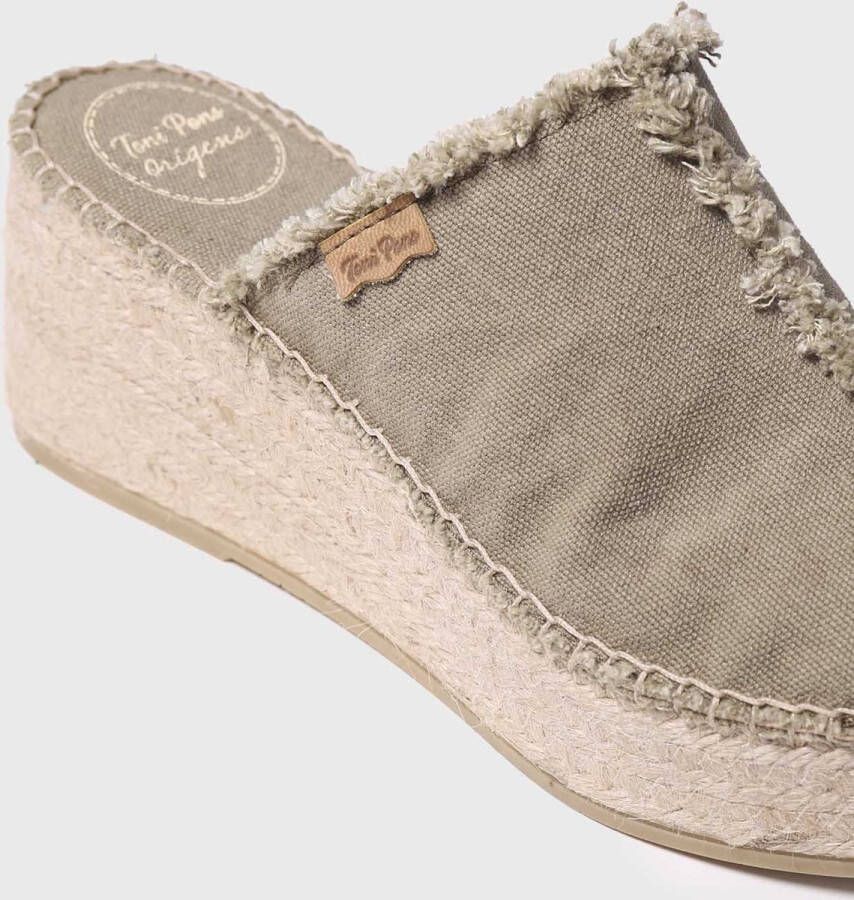 Toni Pons Itaca Dames Espadrilles Torrat Taupe Textiel ITACAtorrat - Foto 3