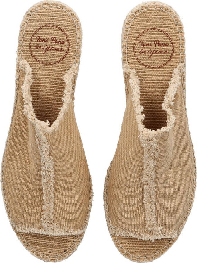 Toni Pons Itaca Dames Espadrilles Torrat Taupe Textiel ITACAtorrat - Foto 5