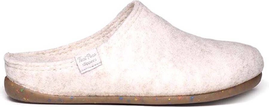 Toni Pons Mona-FR Dames Pantoffels Cru Beige Gerecyclede PET flessen