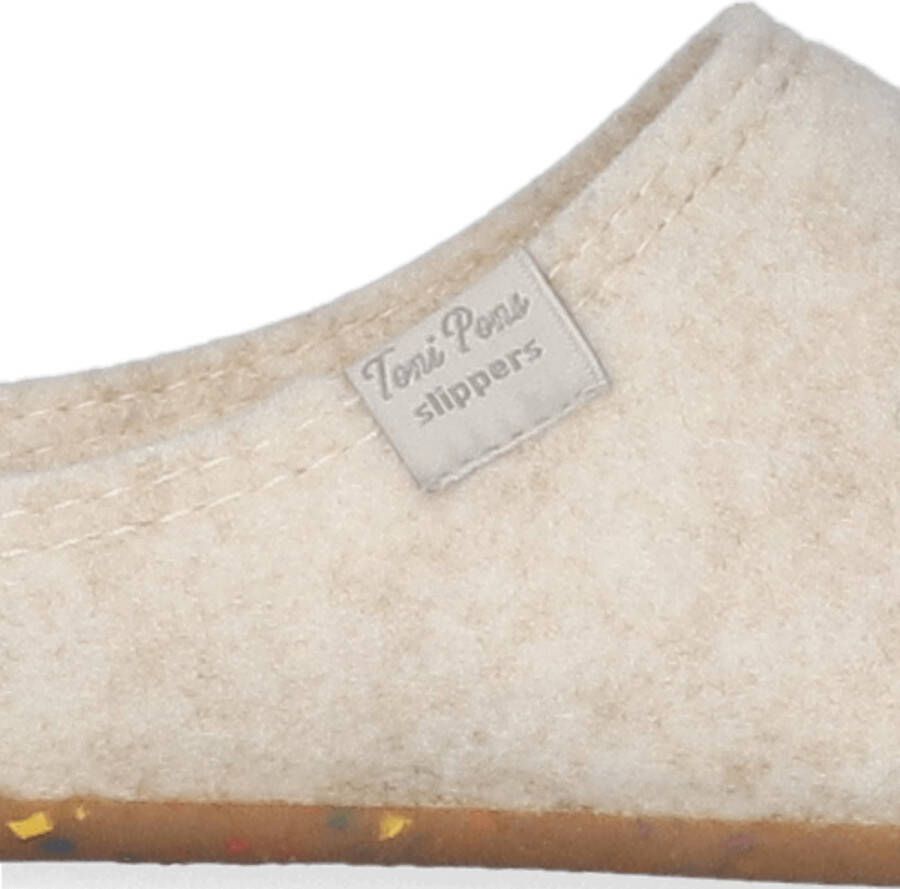 Toni Pons Mona-FR Dames Pantoffels Cru Beige Gerecyclede PET flessen