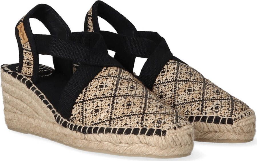 Toni Pons Terra-GE Dames Espadrilles Black