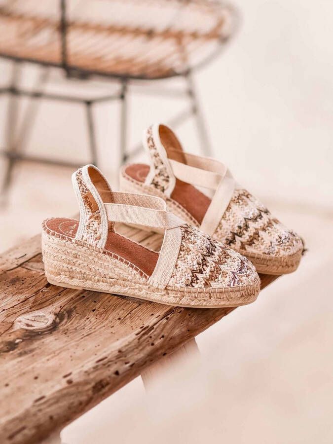 Toni Pons Terra-HK Dames Espadrilles Marro Bruin Raffia TERRAHKmarro