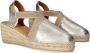 Toni Pons Tossa Dames Espadrilles Plati Zilver Leer TOSSAplati - Thumbnail 8