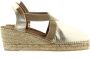 Toni Pons Tossa platinum leren espadrilles dames (TOSSA plati) - Thumbnail 8