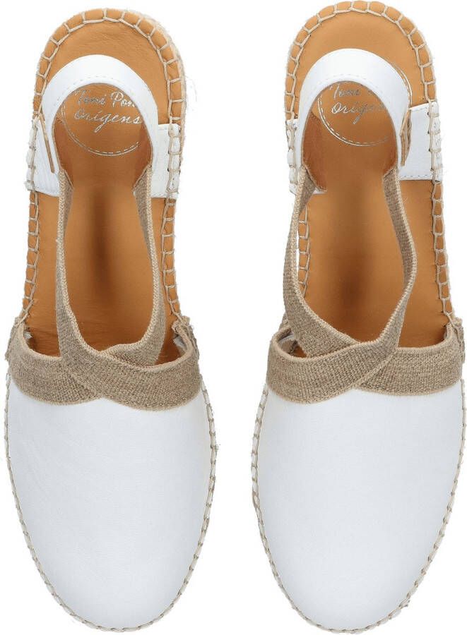 Toni Pons Tossa Dames Espadrilles Blanc Wit Leer TOSSAblanc - Foto 9