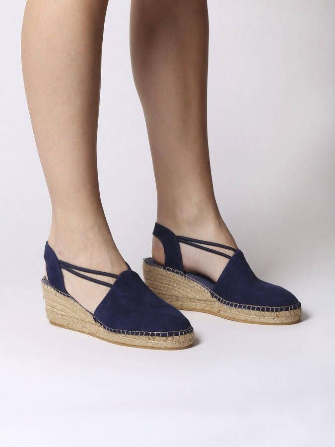 Toni Pons Tremp Dames Espadrilles met sleehak Blauw