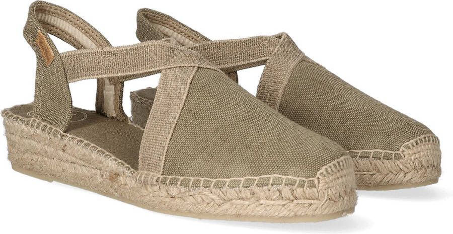 Toni Pons Verdi-V Dames Espadrilles Caqui Groen Canvas VERDIVcaqui