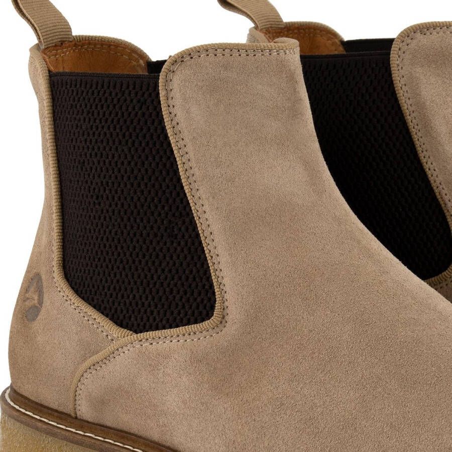 Travelin ' Glasgow Chelsea Suede Leren herenschoen Chelseaboot Zand Beige Leer - Foto 4