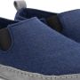 Travelin ' In-Home Dames Sloffen Wollen Pantoffels Instappers met suède zool Navy Blauw - Thumbnail 5