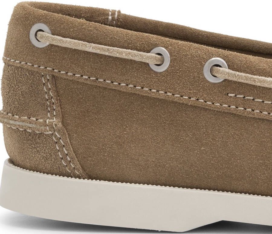 Travelin ' Penzance Herenschoenen mocassins Suede Leer instappers mannen Lichtbruin leer