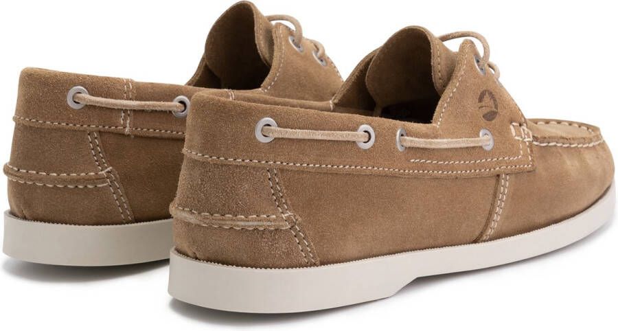 Travelin ' Penzance Herenschoenen mocassins Suede Leer instappers mannen Lichtbruin leer