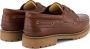 Travelin ' Plymouth Heren Leren Moccasins met veter Boot schoen Bruin Leer - Thumbnail 2