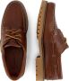 Travelin ' Plymouth Heren Leren Moccasins met veter Boot schoen Bruin Leer - Thumbnail 7