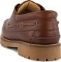 Travelin ' Plymouth Heren Leren Moccasins met veter Boot schoen Bruin Leer - Thumbnail 8