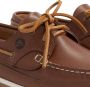 Travelin ' Seaton Heren Leren Moccasins met veter Bootschoenen Instappers Cognac Bruin Leer - Thumbnail 4