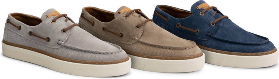 Travelin ' Shipton Suede leren herenschoenen Grijs leer