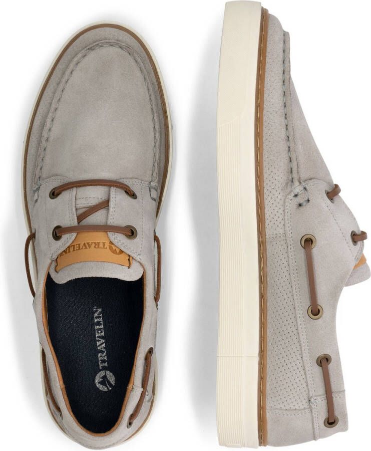 Travelin ' Shipton Suede leren herenschoenen Grijs leer