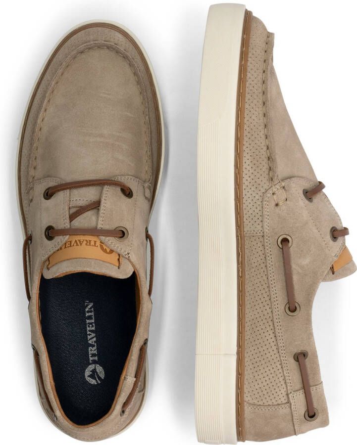 Travelin ' Shipton Suede leren herenschoenen Zand beige leer - Foto 6