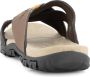 Travelin Solsvik Slipper Leren Outdoor- Sport- en Wandelsandalen met Profielzool Bruin - Thumbnail 5