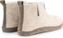 Travelin ' Stay-Home Dames hoge sloffen Wollen pantoffels Suede zool Zand Beige - Thumbnail 3