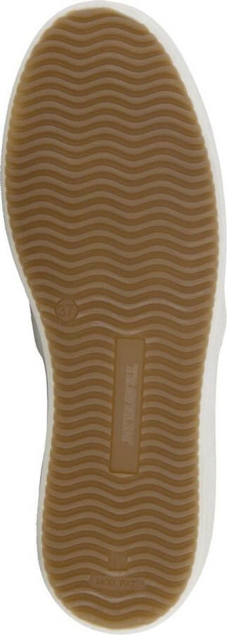 Travelin ' Tours Dames Leren instappers Slip-On Espadrilles Grijs Leer