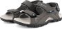 Travelin Volda Heren Leren Outdoor- Sport- en Wandelsandalen met Profielzool Grijs - Thumbnail 4