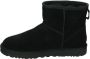 UGG CLASSIC MINI SIDE LOGO II W Volwassenen Gevoerde laarzenSnowbootsDames laarzen Zwart - Thumbnail 3