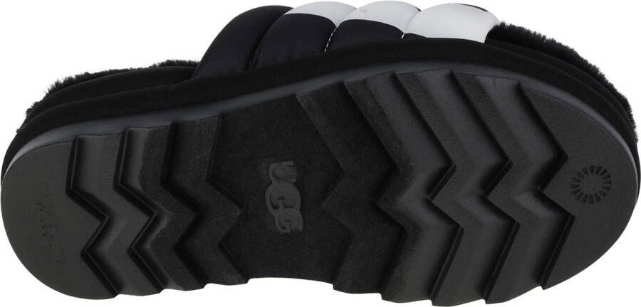 UGG Dames Maxi Slide Logo Slippers Zwart - Foto 8