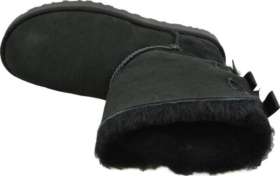 Ugg Dameslaarzen van omgekeerd schapenleer en suède voor herfst winter Black Dames - Foto 9