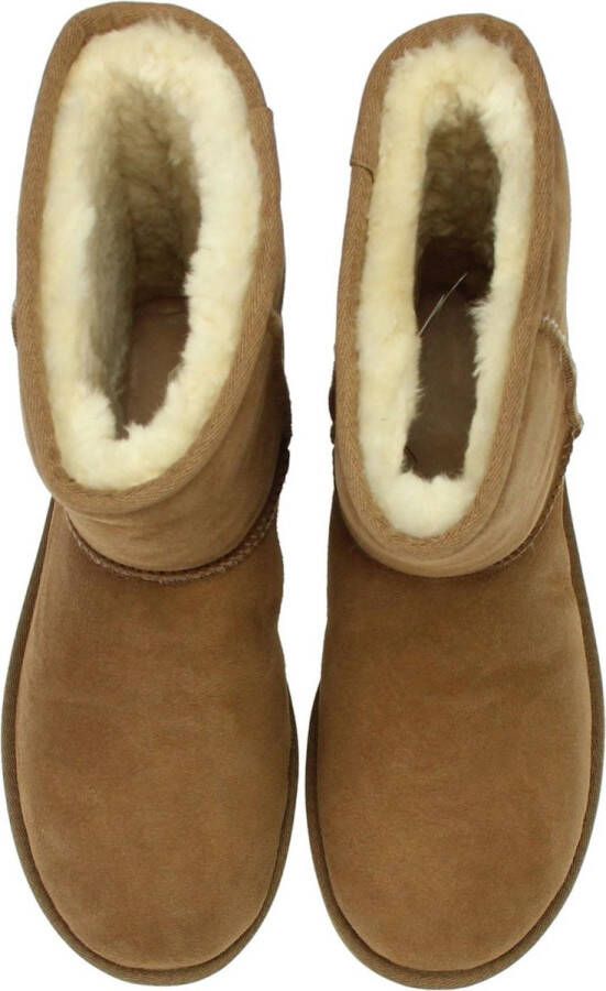 UGG Enkellaarsjes Dames Laarzen Damesschoenen Suède 1016223 Cognac