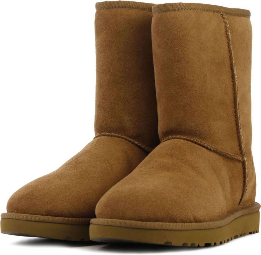 UGG Enkellaarsjes Dames Laarzen Damesschoenen Suède 1016223 Cognac