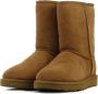 UGG Enkellaarsjes Dames Laarzen Schoenen Wol classic short II Cognac - Thumbnail 5