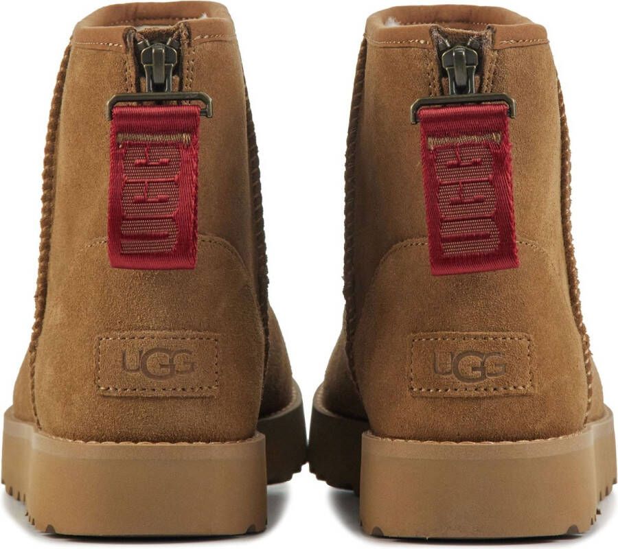 UGG Enkellaarsjes Dames Laarzen Damesschoenen Wol 1122671 Cognac - Foto 3