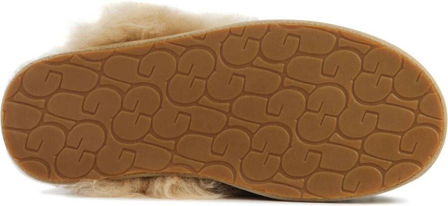 UGG Pantoffels Dames Sloffen Instappers Canvas Harde zool Open hiel 1122750 Zand