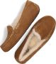 UGG Pantoffels Dames Sloffen Instappers Wol Harde zool Dichte hiel 1106878 Cognac - Thumbnail 13