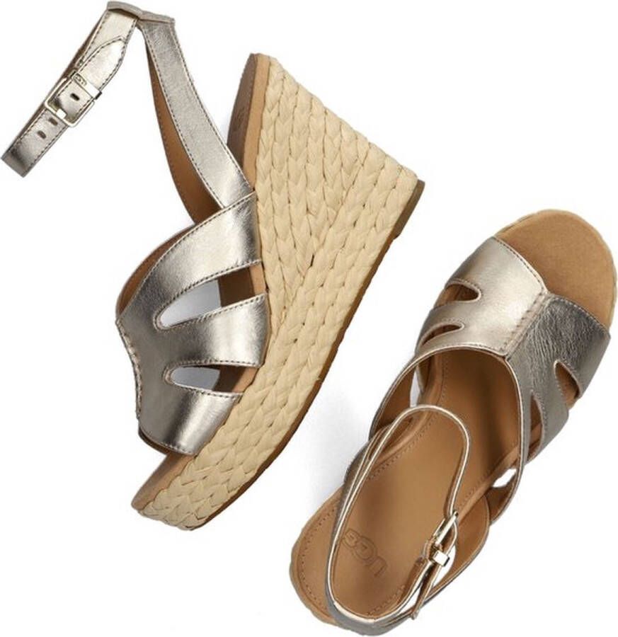 UGG W Careena Dames Sandalen Goud Metallic