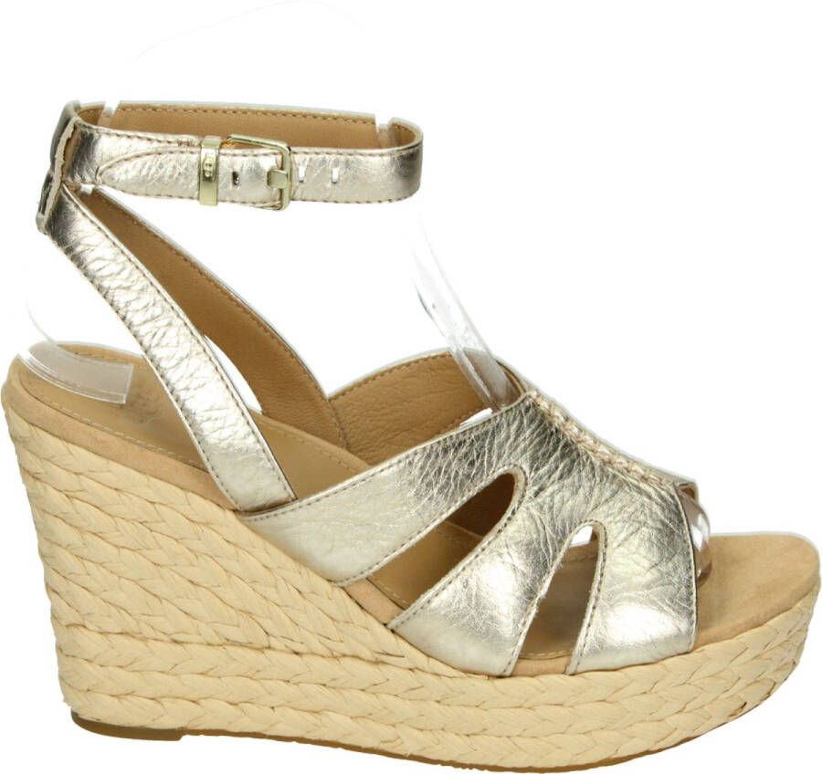 UGG W Careena Dames Sandalen Goud Metallic