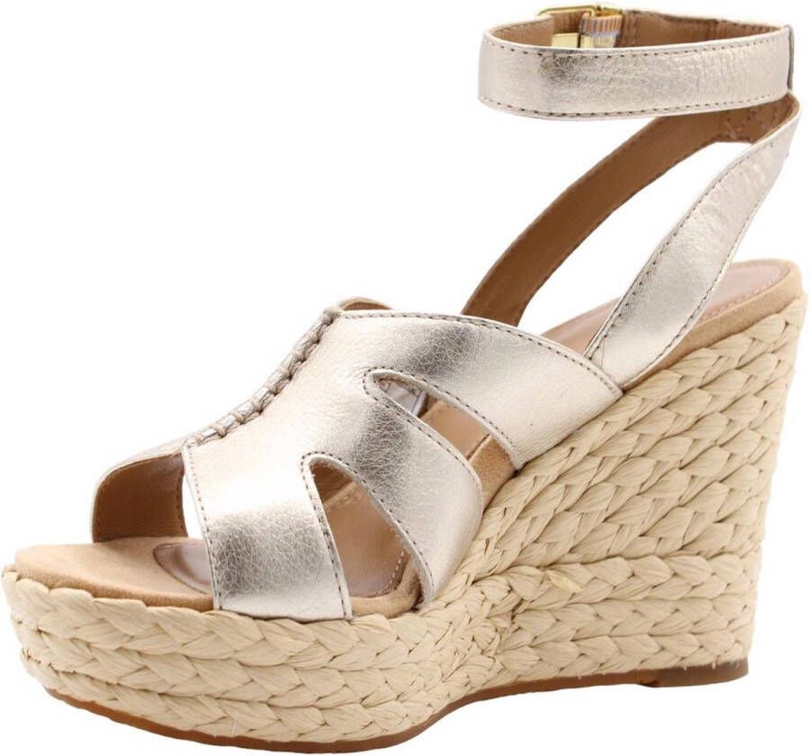 UGG W Careena Dames Sandalen Goud Metallic