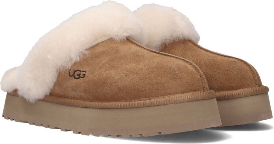 UGG W Disquette Dames Sloffen Chestnut