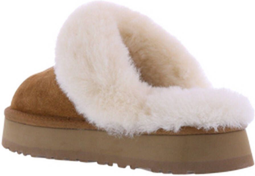 UGG W Disquette Dames Sloffen Chestnut