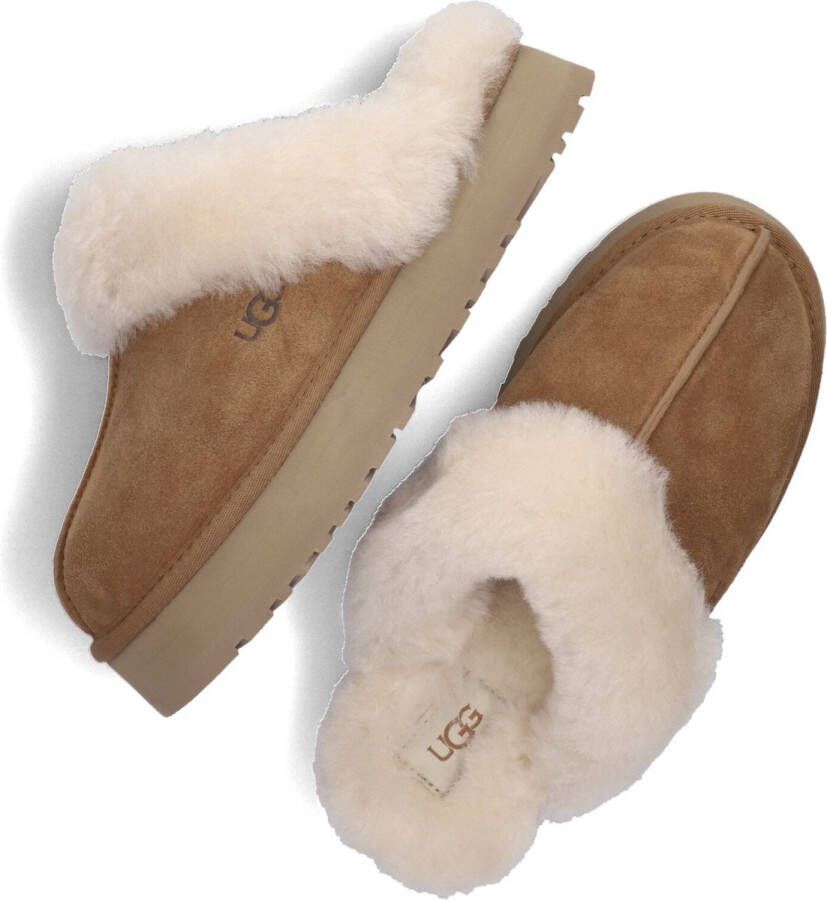 UGG W Disquette Dames Sloffen Chestnut