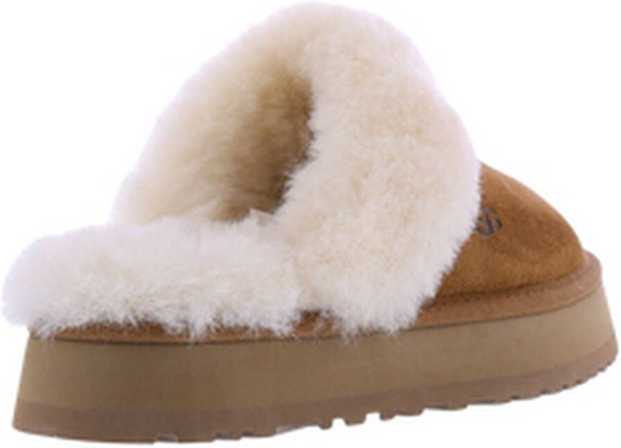 UGG W Disquette Dames Sloffen Chestnut