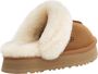 UGG Pantoffels Dames Sloffen Instappers Suède Harde zool Dichte hiel Disquette Cognac - Thumbnail 11