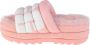 UGG W Maxi Slide Logo Pantoffels Sloffen Dames Roze - Thumbnail 3