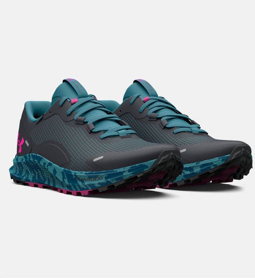 Under Armour Charged Bandit TR 2 SP Trailrunningschoenen Jet Gray Still Water Rebel Pink Dames