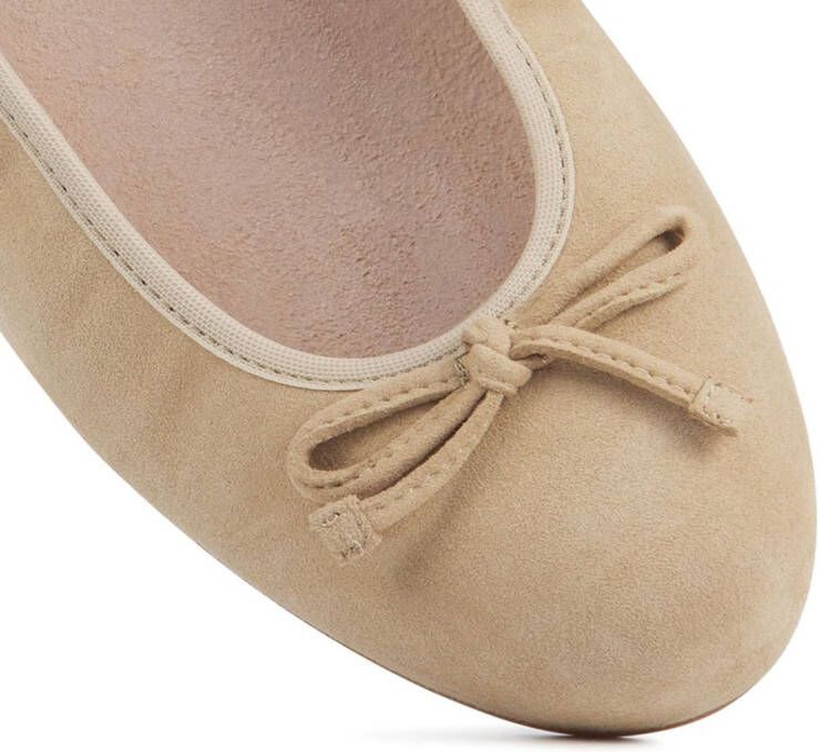 Unisa Ballerina's Dames Damesschoenen Suède Acor sue Beige