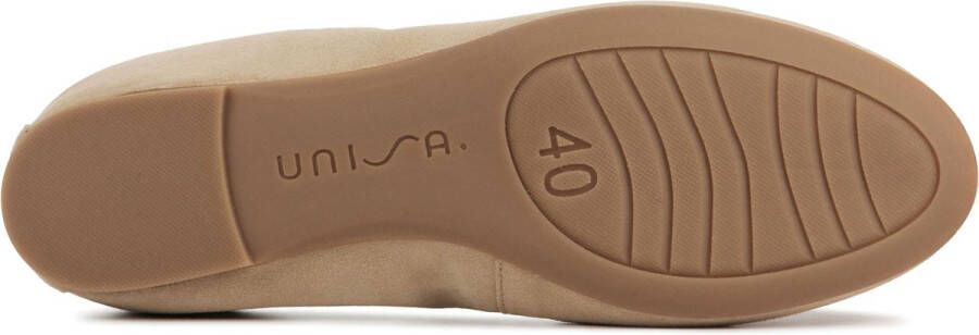 Unisa Ballerina's Dames Damesschoenen Suède Acor sue Beige