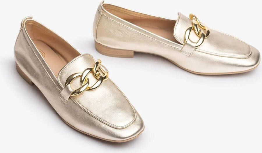 Unisa Buyo Loafers Instappers Dames Goud