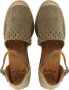 Unisa Espadrilles Dames Damesschoenen Leer Sleehak Hoogte 6 cm Cadal combi Brons - Thumbnail 5